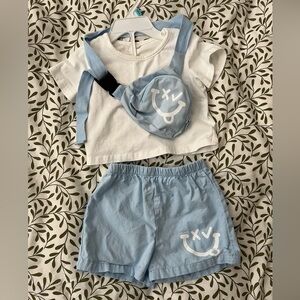 Baby boy matching set with bag